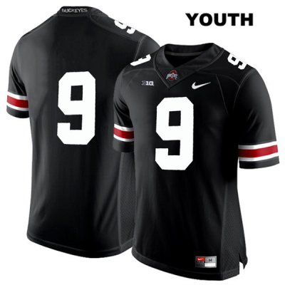 Youth NCAA Ohio State Buckeyes Binjimen Victor #9 College Stitched No Name Authentic Nike White Number Black Football Jersey MV20Z36BQ